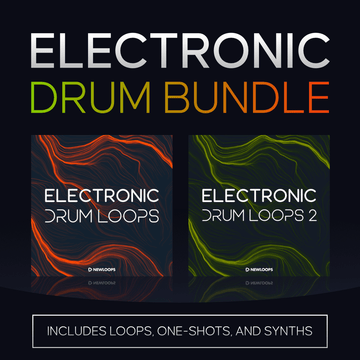 Electronic Drum Loops Bundle (Loops and One - Shots) - New Loops